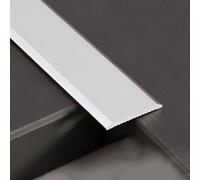 JXNVHJ Barra De Transición Riel De Transición, Perfil De Transición, Tapajuntas Suelo, Ancho: 2/3,3/7 Cm, Tira De Moldura De Borde(Silver,7cm)