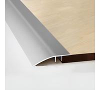 JXNVHJ Perfil De Compensación, Perfil De Transición, Tiras De Transición De Suelo para Desnivel Tarima, Listones De Umbral para Alturas De 0.7-1.5 Cm(Iron Gray,90cm)