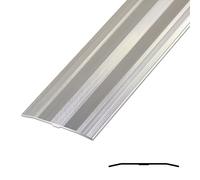 JXNVHJ Perfil De Transición/Tapajuntas Suelo - Ancho: 6cm Tira De Transición Tira De Borde De Umbral, Varios Tamaños Disponibles(Silver,130cm)