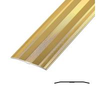JXNVHJ Perfil De Transición/Tapajuntas Suelo - Ancho: 6cm Tira De Transición Tira De Borde De Umbral, Varios Tamaños Disponibles(Gold,90cm)