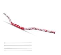 JXPANG Manillar universal de 28 mm 1 1/8" para CRF KLX KX LTR TRX SX SXF EXC XCW, para motocross, moto de cross, bicicleta de pit, scooter, ATV, quad, Grizzly Hawk 250, bicicletas (rojo)