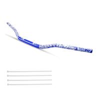 JXPANG Manillar universal de 28 mm 1 1/8" para CRF KLX KX LTR TRX SX SXF EXC XCW, para motocross, pit, moto de cross, scooter, ATV, quad, Grizzly Hawk 250, bicicletas (azul)