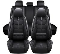 JXTTJ Coche Juegos Cubre Asientos Cuero para KIA EV3 2025, 5 Plazas Fundas de Asiento Todo Clima Impermeables Funda Protectora Asientos,B Black