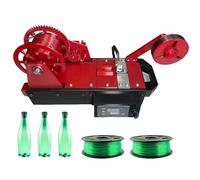 JXUANMM Máquina para fabricar filamentos extrusora de Impresora 3D, máquina Escritorio, Control Temperatura Digital, recicladora Botellas Pet recicladas, familias, Fabricantes Bricolaje Red