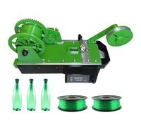 JXUANMM Máquina para fabricar filamentos extrusora de Impresora 3D, máquina Escritorio, Control Temperatura Digital, recicladora Botellas Pet recicladas, familias, Fabricantes Bricolaje Green