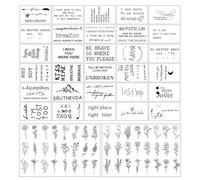 Jxuzh 32 feuilles de tatouages temporaires faux tatouages petits motifs noirs dictons inspirants à coller sur les tatouages pour femmes mots inspirants minuscules petits faux faux tatouages