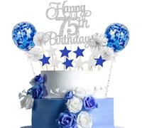 Jxuzh Cake Topper 75th Birthday Happy 75th Birthday Cake Topper 75th Birthday Cake Topper 75 Rose Gold 75th Birthday Cake Topper 75th Birthday Girl Happy 75th Birthday Cake Topper