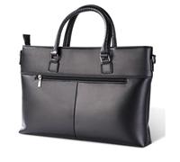 JXXUIRUIEEN Bolso de oficina cuero, bolso conferencia, maletín for hombre para llevar archivos de papel