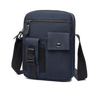JXXUIRUIEEN Bolso para hombres Bolso bandolera de hombre de tejido de poliéster Uso diario(Azul)