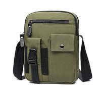 JXXUIRUIEEN Bolso para hombres Bolso bandolera de hombre de tejido de poliéster Uso diario(Verde)