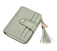 JXXUIRUIEEN Mini Bolsa de Monedas Cartera compacta Corta for Mujer(Verde)