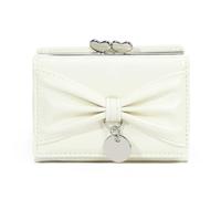 JXXUIRUIEEN Mini Bolsa de Monedas Monedero de Mano con Lazo Cuero PU(Colour 1)