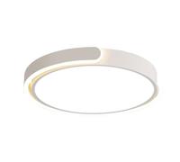 JXYDJH Lámpara De Techo Empotrada Dorada, Estilo Escandinavo, Con Iluminación LED Lateral, Diseño Sencillo, Pantalla Redonda Minimalista, 36 W. Ideal Para Aseos, Dormitorios Y Lavaderos - 3CCT