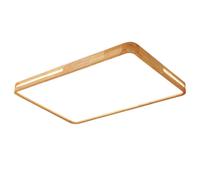 JXYDJH Lámpara De Techo LED De Madera, Montaje Empotrado, 3 Colores, Regulable, Para Pasillo, Color Natural, Pantalla De Madera Maciza, 36 W, Iluminación LED Para Pasillo De Hotel