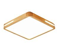 JXYDJH Lámpara De Techo LED De Madera, Montaje Empotrado, 3 Colores, Regulable, Para Pasillo, Color Natural, Pantalla De Madera Maciza, 36 W, Iluminación LED Para Pasillo De Hotel