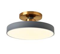 JXYDJH Lámpara De Techo Semiempotrada Negra De 36 W Para Dormitorio, Estilo Nórdico, Para Aseo, Con Iluminación LED, Cableada, Regulable, Circular, Para Cocina, Baño Y Comedor (1 Unidad).