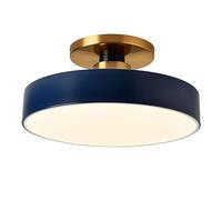 JXYDJH Lámpara De Techo Semiempotrada Negra De 36 W Para Dormitorio, Estilo Nórdico, Para Aseo, Con Iluminación LED, Cableada, Regulable, Circular, Para Cocina, Baño Y Comedor (1 Unidad).