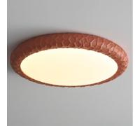 JXYDJH Lámparas De Techo Modernas Nórdicas Sencillas De Resina, Color Crema, Para Dormitorio Principal, LED, Planas, Con Pantalla De Resina Verde Vintage, Estilo Francés Minimalista