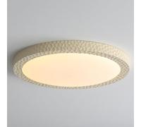 JXYDJH Lámparas De Techo Modernas Nórdicas Sencillas De Resina, Color Crema, Para Dormitorio Principal, LED, Planas, Con Pantalla De Resina Verde Vintage, Estilo Francés Minimalista