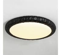 JXYDJH Lámparas De Techo Modernas Nórdicas Sencillas De Resina, Color Crema, Para Dormitorio Principal, LED, Planas, Con Pantalla De Resina Verde Vintage, Estilo Francés Minimalista