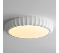 JXYDJH Lámparas De Techo Modernas Nórdicas Sencillas De Resina, Color Crema, Para Dormitorio Principal, LED, Planas, Con Pantalla De Resina Verde Vintage, Estilo Francés Minimalista