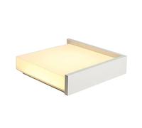 JXYDJH Plafón Moderno, Iluminación LED Redonda Y Cuadrada, Marco Negro/Blanco, Minimalista, Negro, 6000K, Metal, Intensidad Variable, Montaje Empotrado, Para Cocina, Dormitorio, Lavadero, Salón