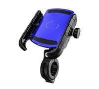 JXYFFS Motocicleta GPS Soporte Soporte De Aluminio Teléfono Motocicleta Manillar Bicicleta 3 A 7 Pulgadas Retrovisor para Móvil Soporte Navegación Motocicleta(Blue)