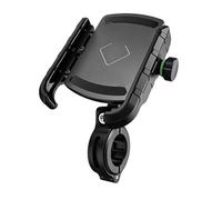 JXYFFS Motocicleta GPS Soporte Soporte De Aluminio Teléfono Motocicleta Manillar Bicicleta 3 A 7 Pulgadas Retrovisor para Móvil Soporte Navegación Motocicleta(Black)