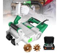 JXYQ Cortadora de Ranuras de Pared, Rozadora de Pared eléctrica, Ranuradora de Corte de 1100 W, Cortadora de Canales Manual con Cuchillas de 25 mm