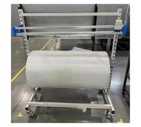 JXYQ Dispensador de Rollos de plástico de Burbujas, dispensador Manual de Film Transparente, Soporte 2 en 1 para Papel de Regalo para Uso Comercial.