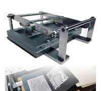 JXYQ Máquina de prensado, máquina Manual de impresión Plana, Grabado en linóleo con Bloques de Relieve, Altura Ajustable, para Tarjetas y Sellos.