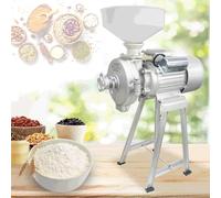 JXYQ Molino eléctrico para piensos/harina, máquina moledora de Cereales Secos + Embudo para arroz, maíz, Grano, legumbres, café, Trigo, piensos húmedos y Secos.