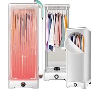 JXYQ Plancha de Vapor Vertical automática, Secadora de Ropa, máquina de Secado a Vapor - Eliminación de Arrugas y doblado portátil para el hogar, máquina de Planchado con Secado rápido