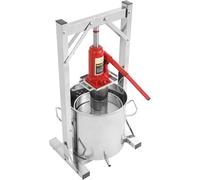 JXYQ Prensa de Acero Inoxidable para la elaboración de Sidra, Prensa Manual doméstica, diseño hidráulico para una extracción eficiente del Jugo.