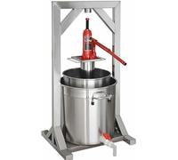 JXYQ Prensa de Fruta - Prensa Manual de Acero Inoxidable con Sistema hidráulico para la elaboración de Sidra y Vino.
