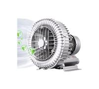 JXYQ Soplador de Anillo Vortex monofásico/trifásico, soplador regenerativo, Bomba de Aire de turbina monofásica Vortex para acuicultura, aireación de Aguas residuales de Alta presión (550 W/0,74 HP)