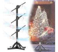 JXYQ Ventilador holográfico 3D con Control Remoto WiFi - Árbol de Navidad holográfico 3D de 17,7 Pulgadas
