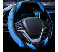 JXZHENG Funda para Volante de Coche para Mini Cooper 2-Doors Cooper SE Electric, Talla Universal M 37-38 cm 14.5-15 Pulgadas, Accesorio Protector para el Interior del Coche,Blue