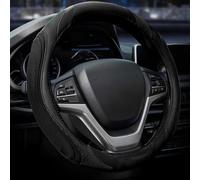 JXZHENG Funda para Volante de Coche para Mini Cooper 2-Doors Cooper SE Electric, Talla Universal M 37-38 cm 14.5-15 Pulgadas, Accesorio Protector para el Interior del Coche,Black