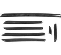 JXZQQBMD Juego de 7 piezas de decoración de consola central para A3 para 8 V para S3 RS3 2014-2018, juego de 7 piezas para interior de coche, panel de puerta, embellecedor de panel de coche