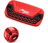 JXZQQBMD para H&Onda Africa Twin 1100 CRF 1000 L CRF1100L CRF1000L Accesorios de Motocicleta Cubierta de depósito de líquido de Frenos Tapa de Aceite de Motor