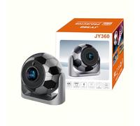 JY360 - Proyector de video LCD con diseño de cardán de fútbol con corrección trapezoidal automática, WiFi dual Android 13 1280x720P enfoque automático y proyector portátil de rotación de 180° (estilo