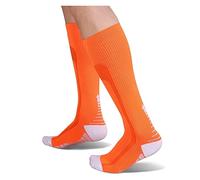 JYARZ Calcetines Cómodos Calcetín De Compresión Para Mujeres Y Hombres Circulación Mejor Para Correr Suaves Reforzada(Oranje,S-M)