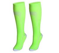 JYARZ Calcetines Cómodos Calcetín De Compresión Para Mujeres Y Hombres Circulación Mejor Para Correr Suaves Reforzada(Grün,L-XL)