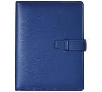 JYARZ Cuaderno Libreta Viajes Carpeta De Cuaderno A5 PU 6 Anillas Recargable for Papel Relleno, Bloc Notas La Cubierta Del Planificador Personal Diario Lecturas Adultos(E)