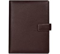 JYARZ Cuaderno Libreta Viajes Carpeta De Cuaderno A5 PU 6 Anillas Recargable for Papel Relleno, Bloc Notas La Cubierta Del Planificador Personal Diario Lecturas Adultos(A)