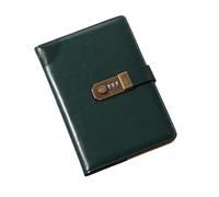 JYARZ Cuaderno Libreta Viajes Cuaderno A5 Con Contraseña For Trabajo Creativo Y Estudio Lecturas Adultos(Grün)