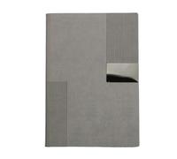 JYARZ Cuaderno Libreta Viajes Cuaderno A5 For Actas De Reuniones, Páginas Interiores Gruesas Lecturas Adultos(Grey)