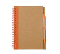 JYARZ Cuaderno Libreta Viajes Cuaderno De Espiral Tamaño A5, Ideal For Diarios Trabajo Y Estudio Lecturas Adultos(Oranje)