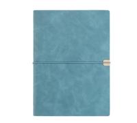 JYARZ Cuaderno Libreta Viajes Cuaderno De Hojas Sueltas A5 Con Cordón, Diario Sencillo For Estudiar Lecturas Adultos(Blue)